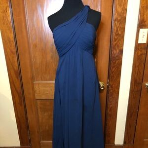 Bill Levkoff dark blue/dark navy bridesmaid dress